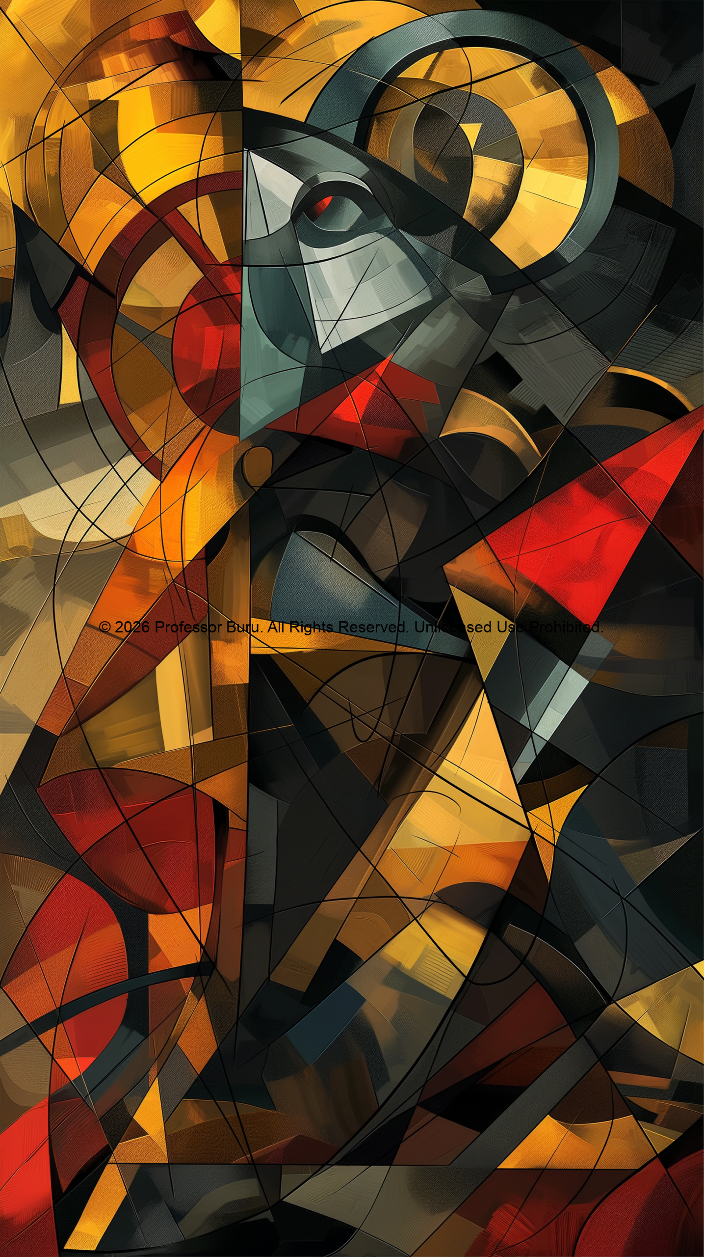 fragmented geometric portrait art fragmented geometric portrait art