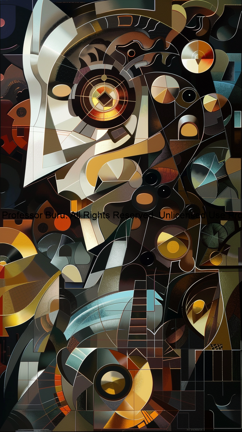 fragmented geometric portrait art fragmented geometric portrait art